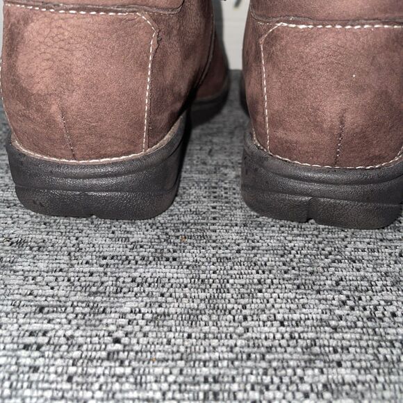 White Mountain Ankle Boots Womens 7M Brown Leather Lace-Up Comfort Booties‎ Lisa - Picture 11 of 14